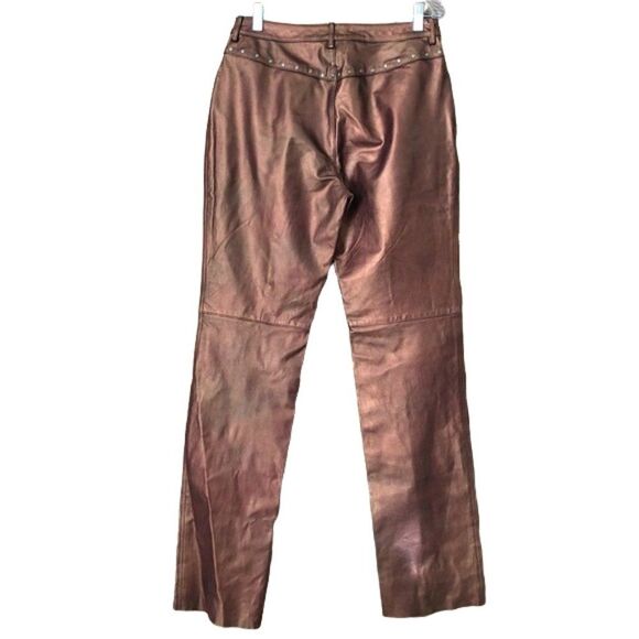 RARE Harley Davidson Leather Pants Size 8 Authentic Curvy - Picture 4 of 15